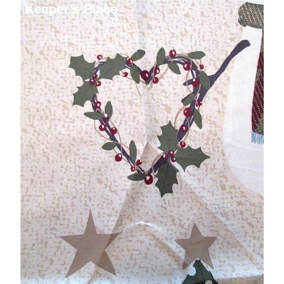Avanti Linens Country Snowman Pip Berries Hearts - Picture 5 of 10